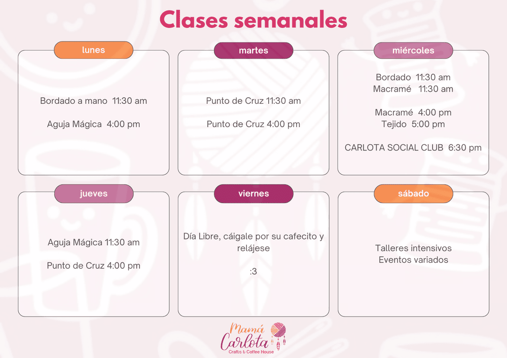 Clases y talleres textil monterrey mamá carlota dmc